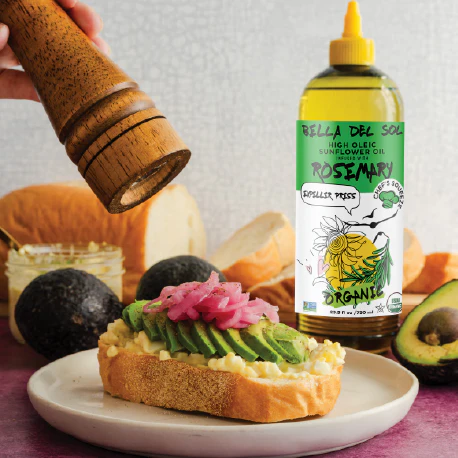 Bella Del Sol Squeezable Organic High Oleic Sunflower Oil Infused with Rosemary - Image 3