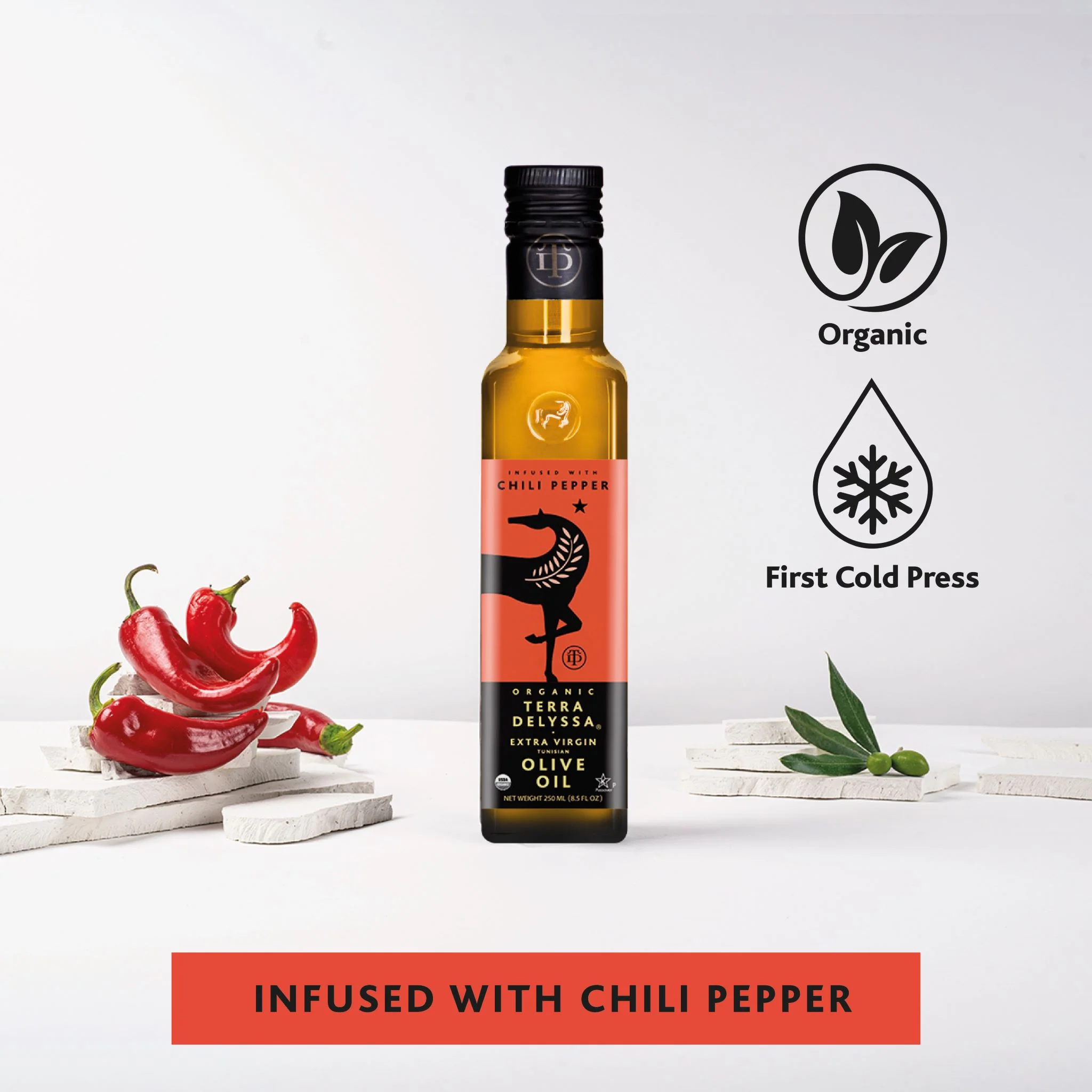 Red Pepper Infused Extra Virgin Olive Oil - Image 3