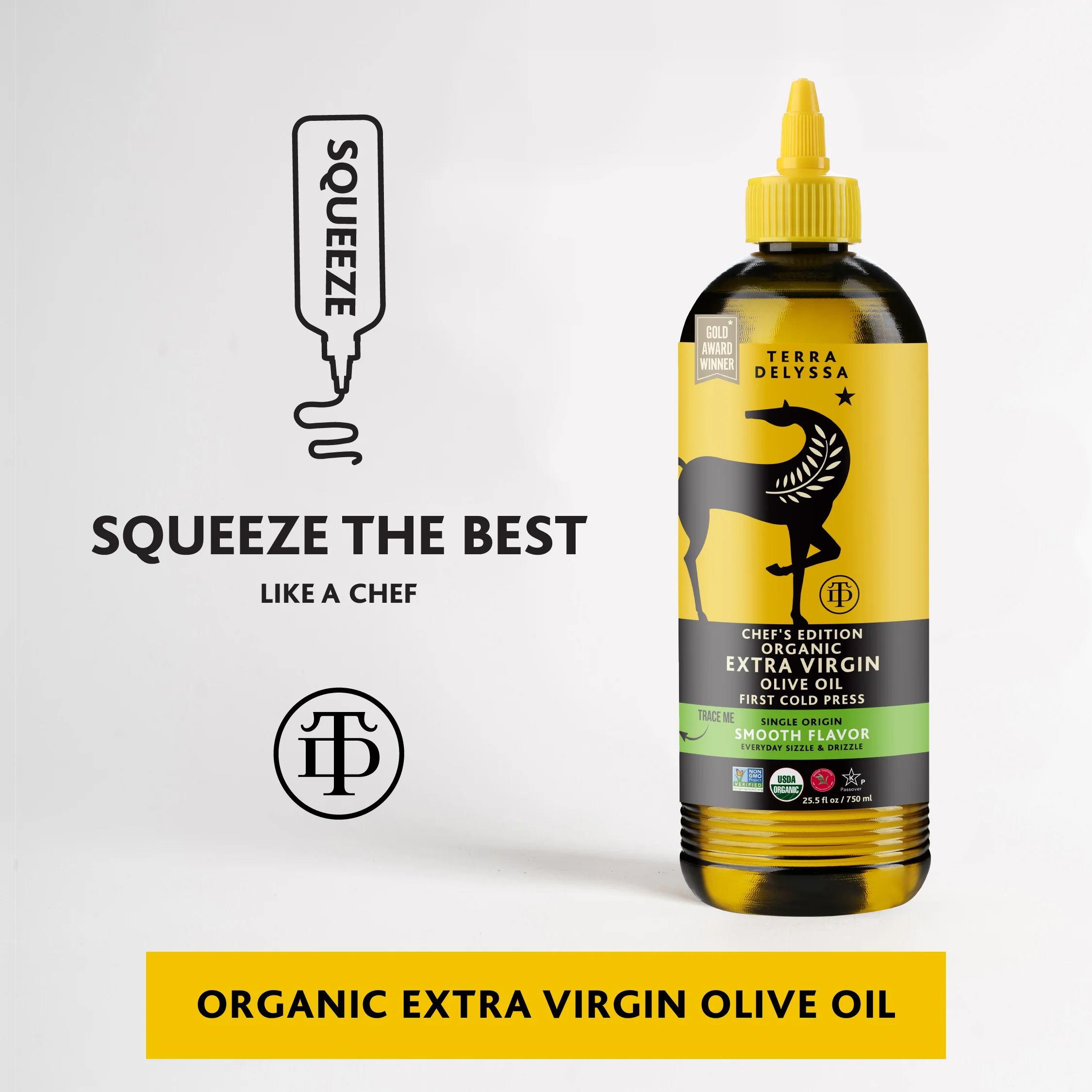 Terra Delyssa Organic Extra Virgin Olive Oil Squeeze Bottle - Image 6